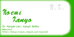 noemi kanyo business card